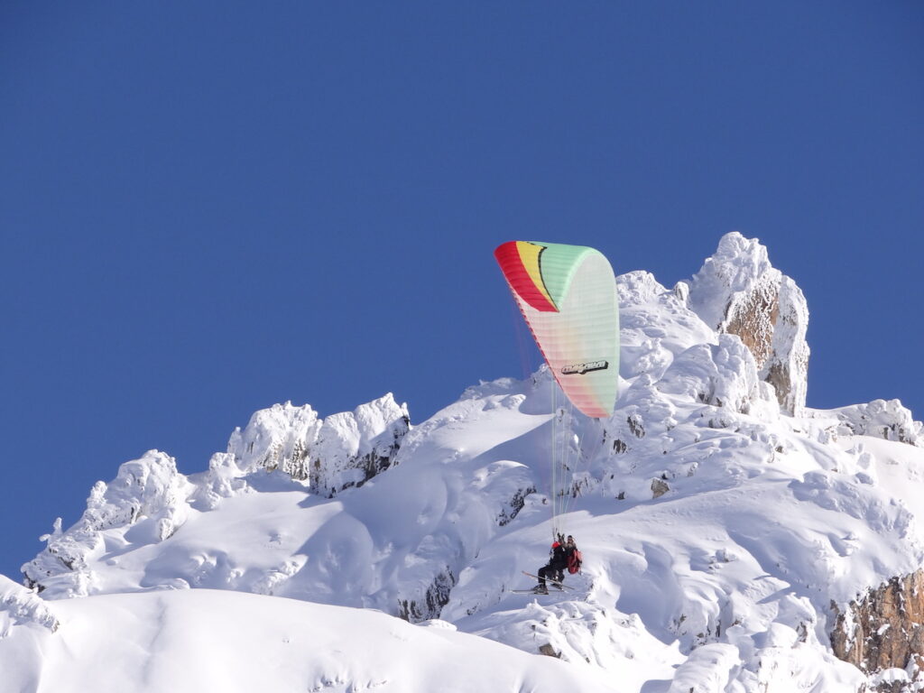 Parapente Les Arcs Peisey Vallandry Vol station