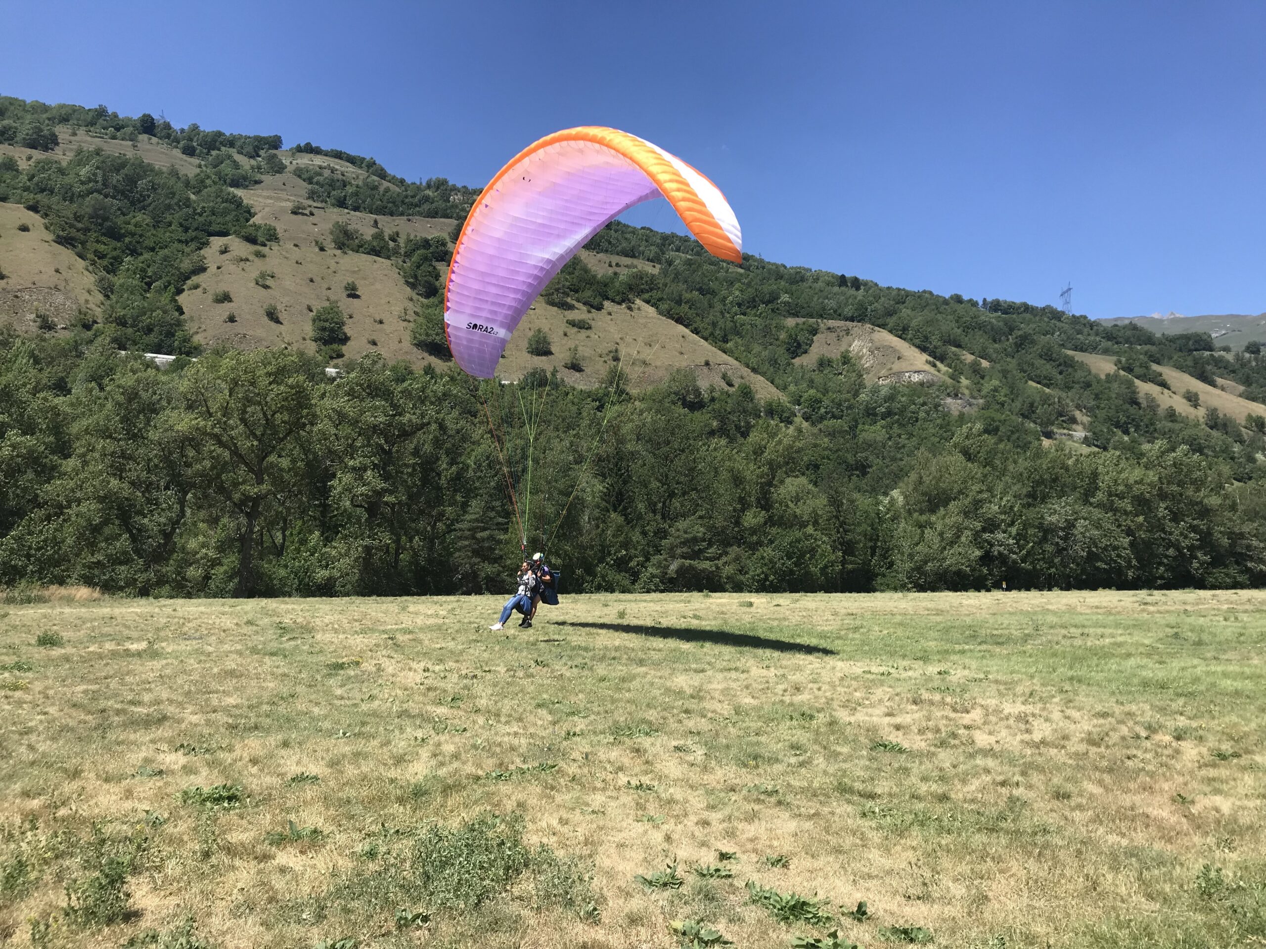 Parapente Bourg Saint Maurice Les Arcs Atterrissage parapente Les Illettes