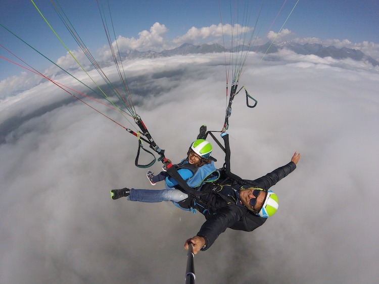 Vol en parapente aux Arcs Peisey Vallandry